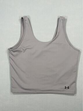 Under Armor Cropped Compression Tank Top Mauve Purple Size XL Athleisure